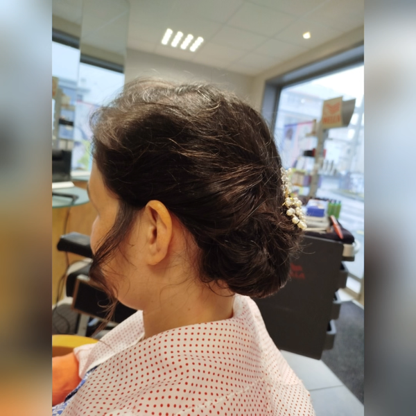 Coiffure réalisée au salon Actuel Coiff
