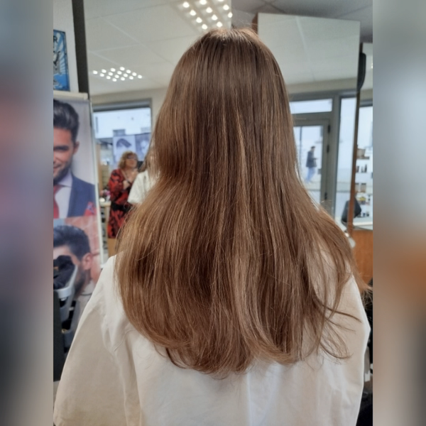 Coiffure réalisée au salon Actuel Coiff