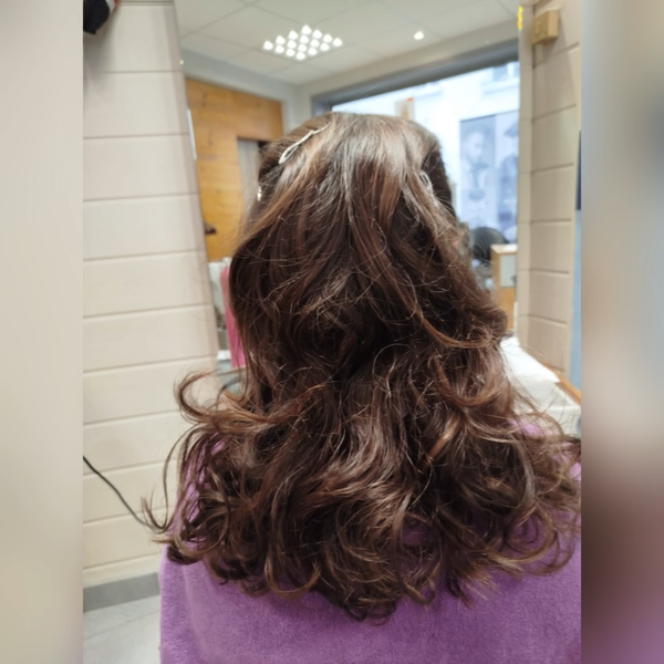 Coiffure réalisée au salon Actuel Coiff