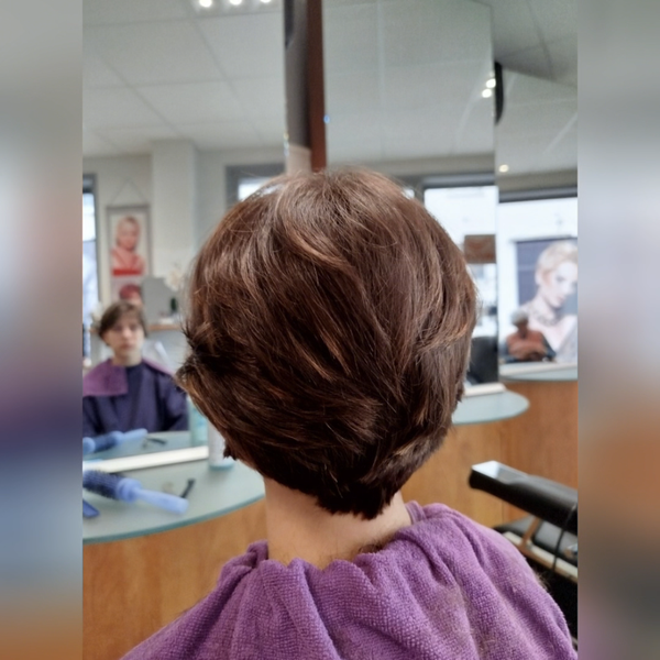 Coiffure réalisée au salon Actuel Coiff