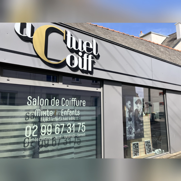 Extérieur du salon Actuel Coiff